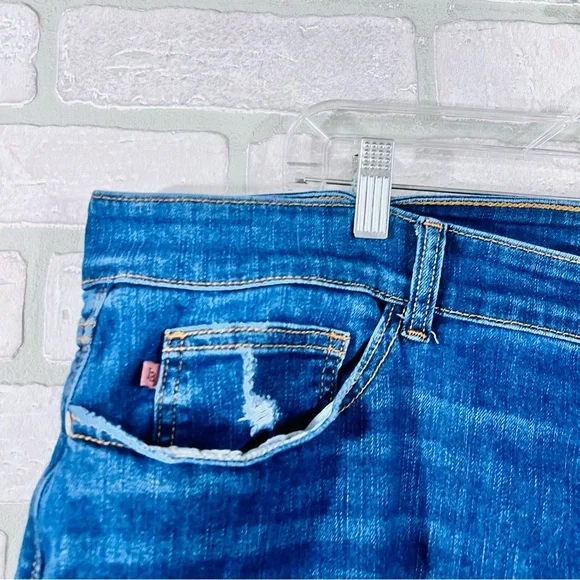 Judy Blue Skinny Fit  Dark Wash Capri Jeans Size 24W - Picture 7 of 9